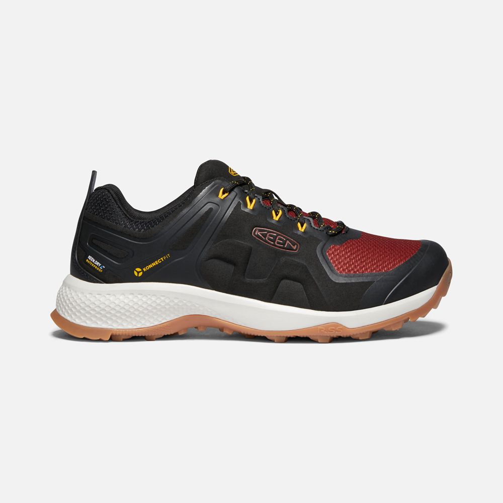 Chaussure de Randonnée Keen Homme Noir/Rouge | Explore Waterproof | OFYXU-2598